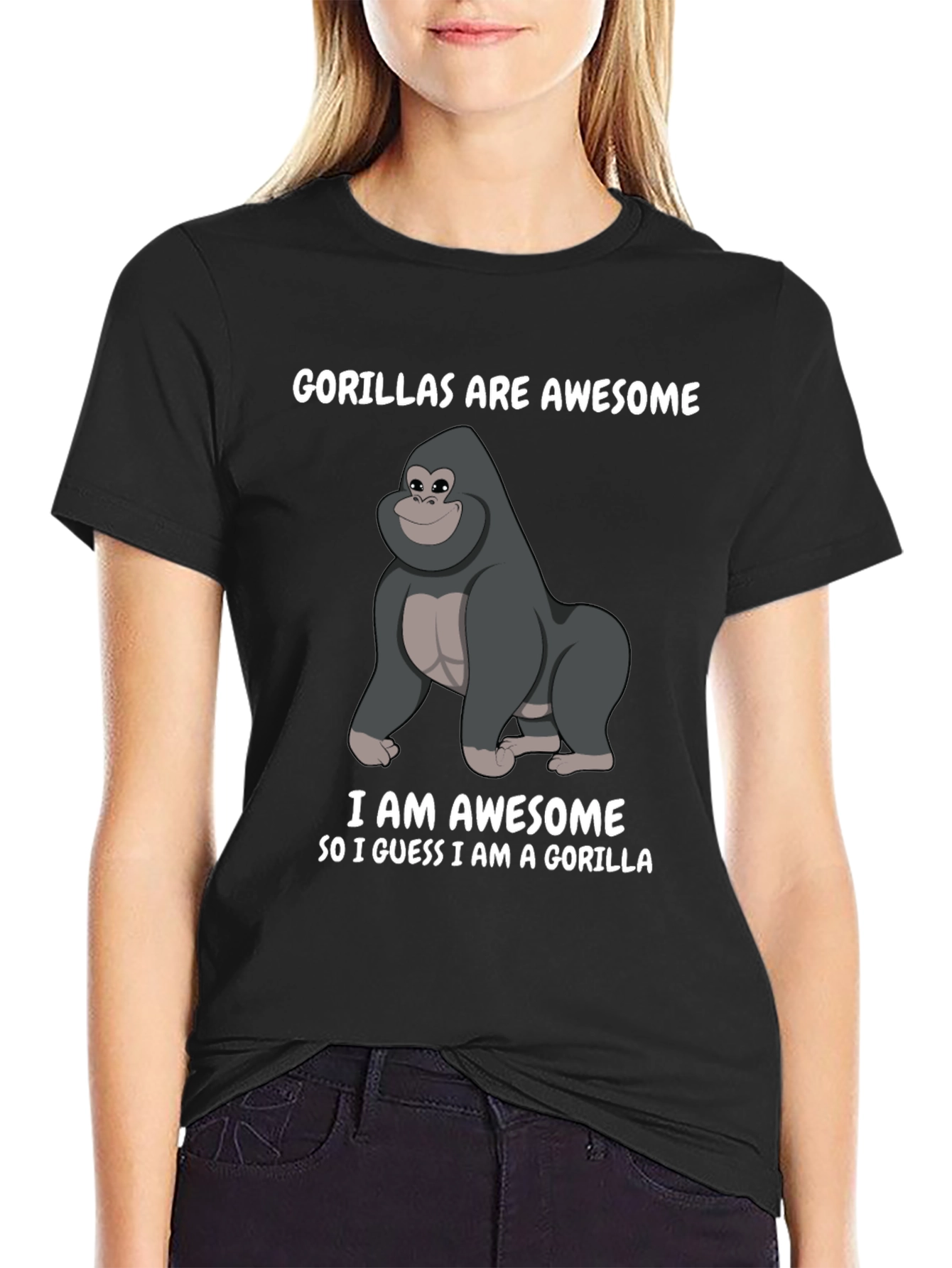 Gorilla Awesome Graphic T-Shirt