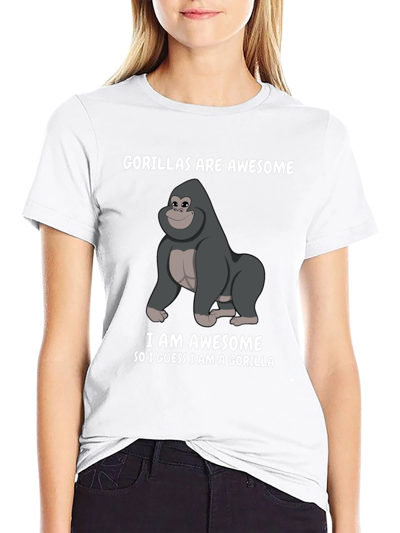 Gorilla Awesome Graphic T-Shirt