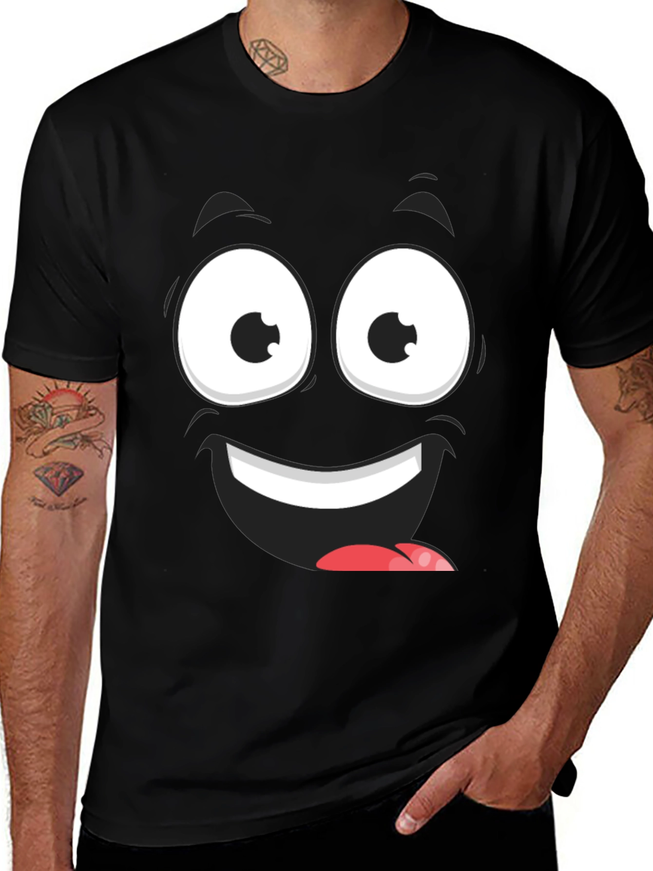 Funny Face Graphic T-Shirt