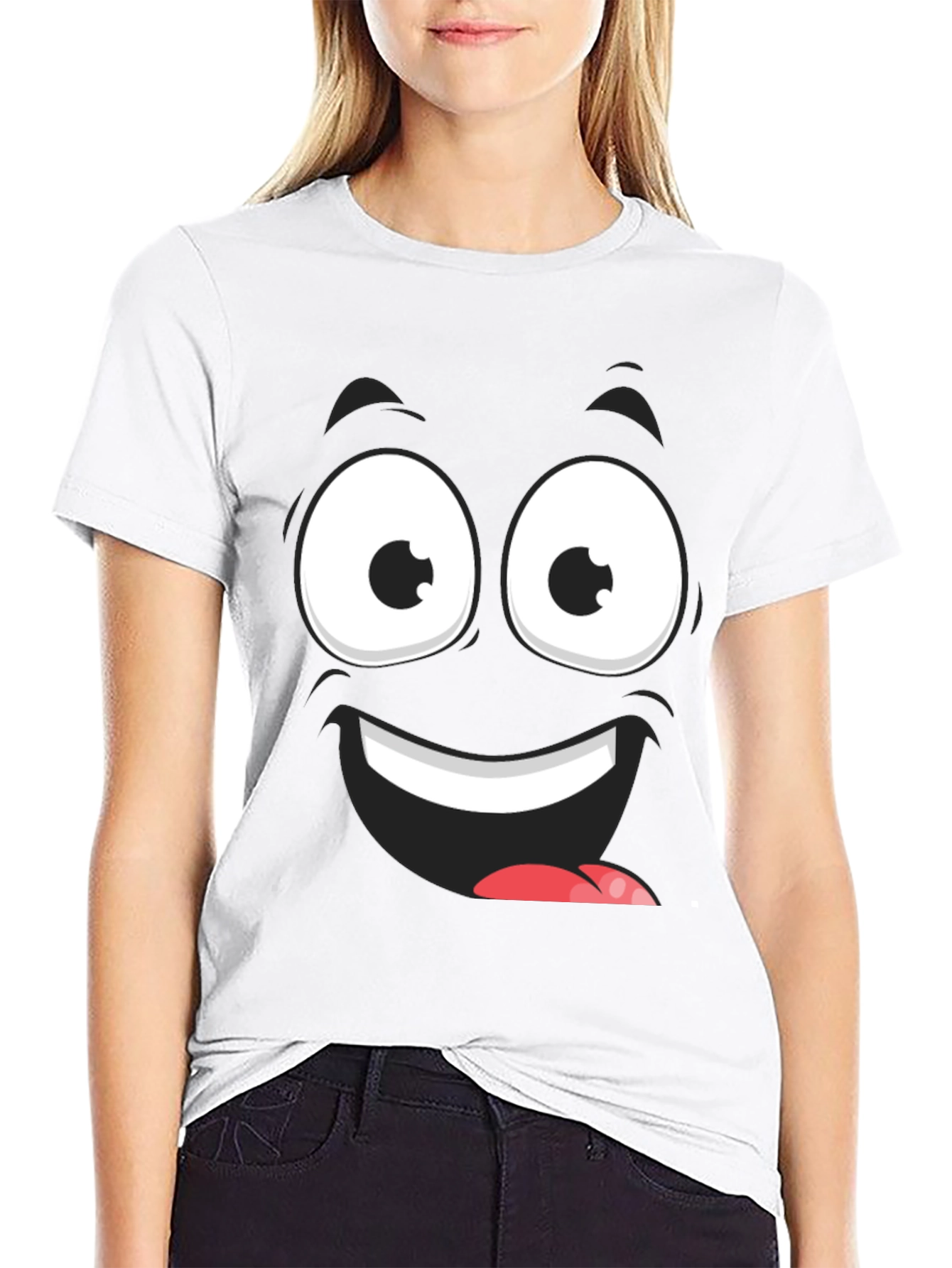 Funny Face Graphic T-Shirt