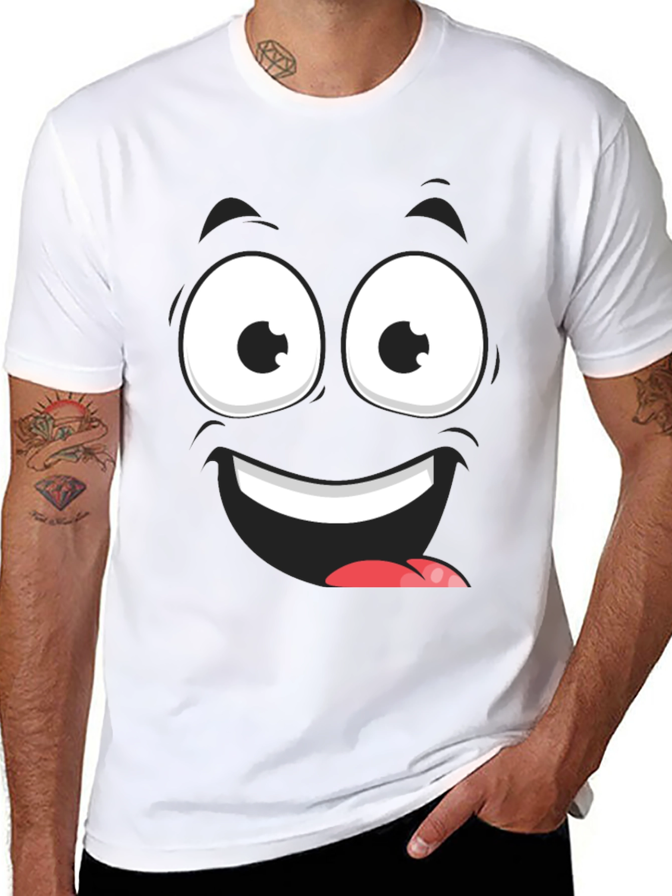 Funny Face Graphic T-Shirt