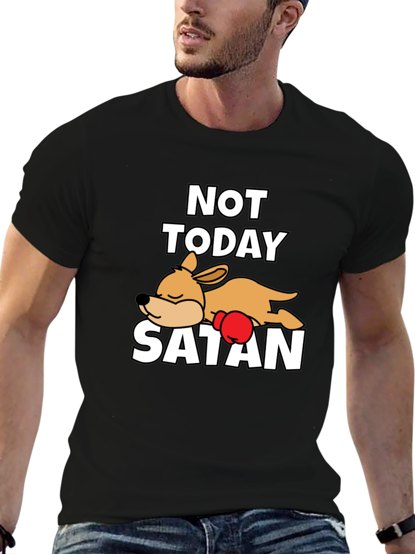 Not Today Satan Dog T-Shirt