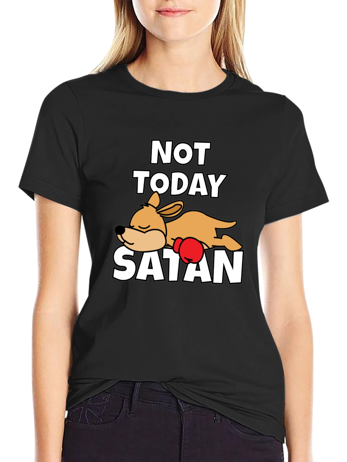 Not Today Satan Dog T-Shirt
