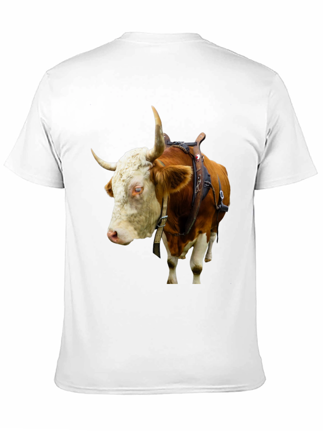 Bull with Saddle Black T-Shirt