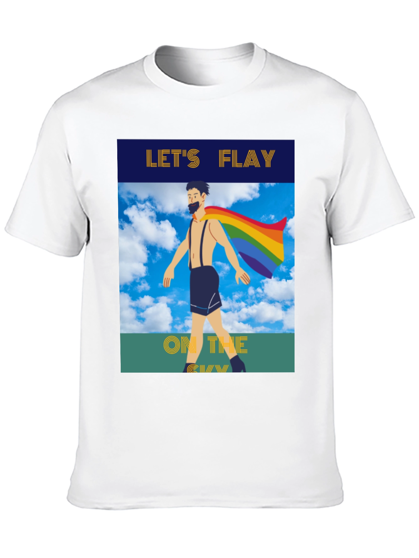 Lets Flay on the Gay T-Shirt Pride Tee