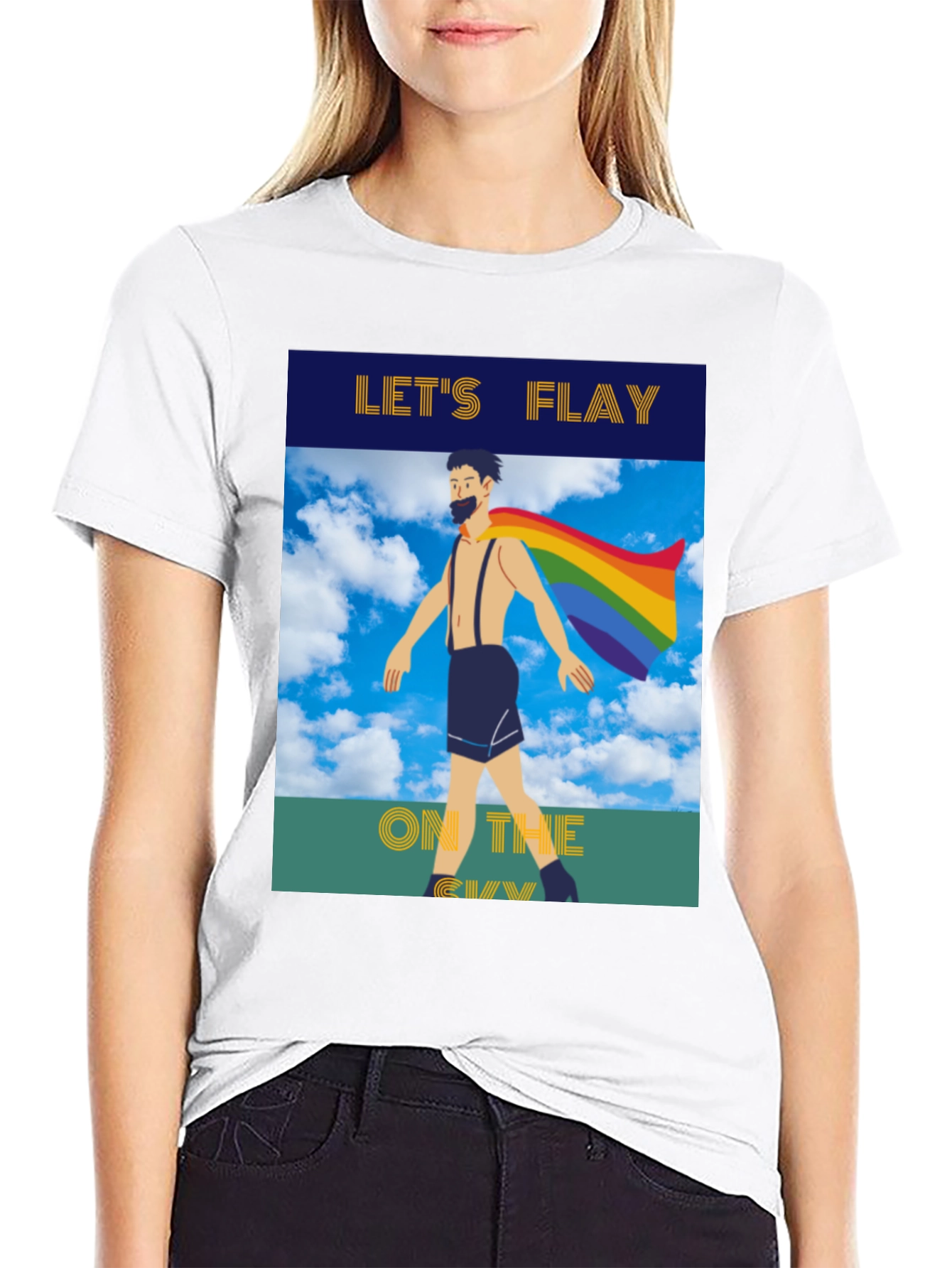 Lets Flay on the Gay T-Shirt Pride Tee