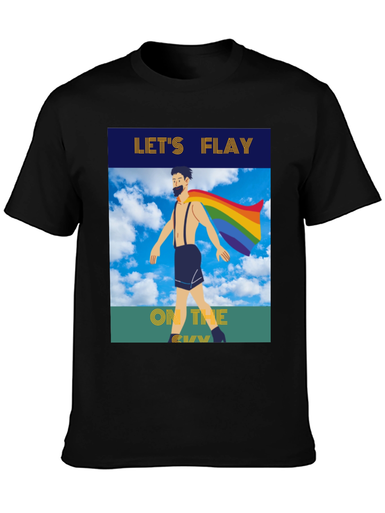 Lets Flay on the Gay T-Shirt Pride Tee