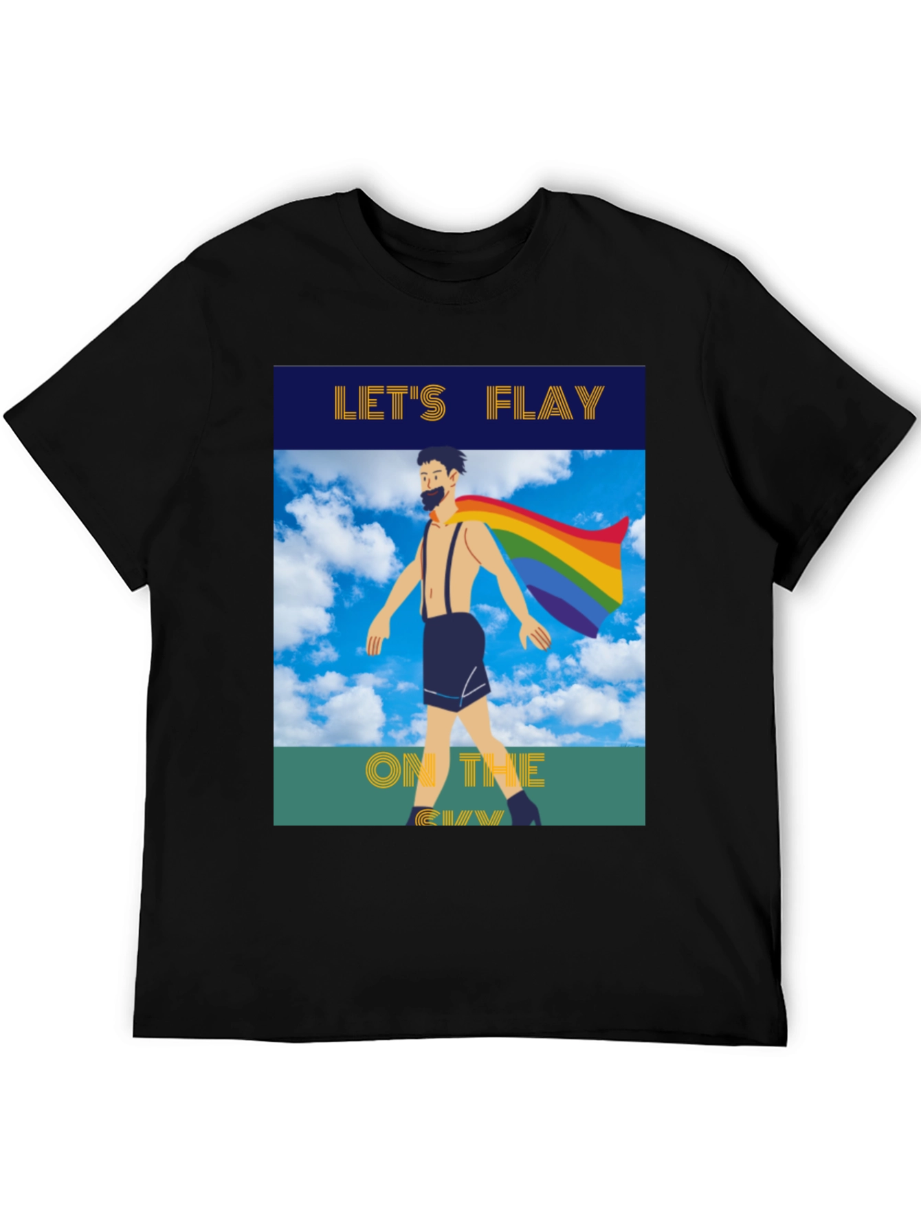 Lets Flay on the Gay T-Shirt Pride Tee