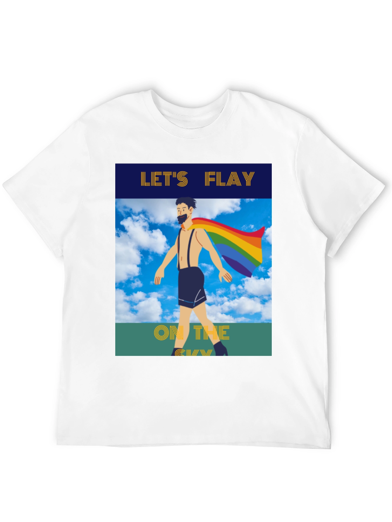 Lets Flay on the Gay T-Shirt Pride Tee