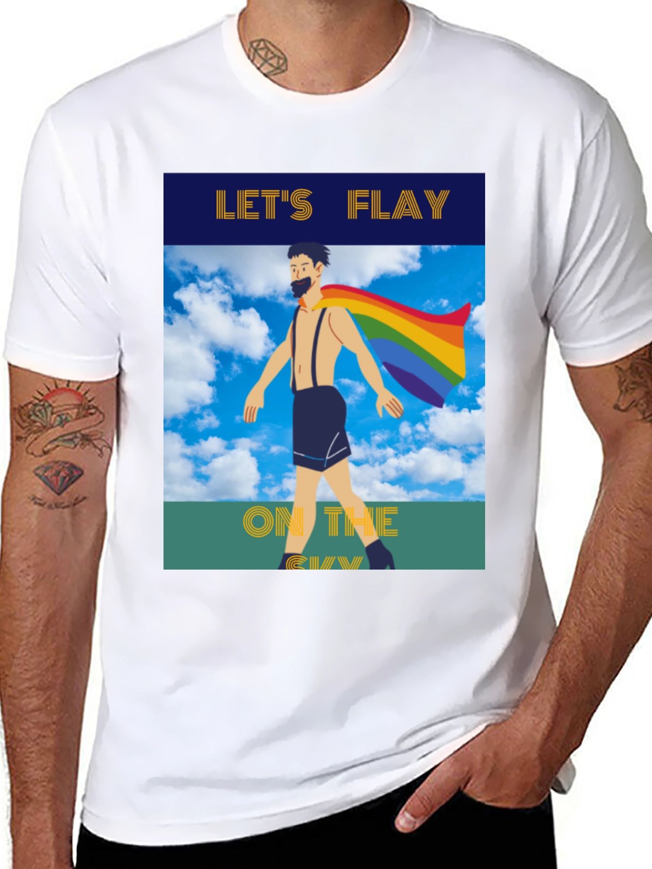 Lets Flay on the Gay T-Shirt Pride Tee
