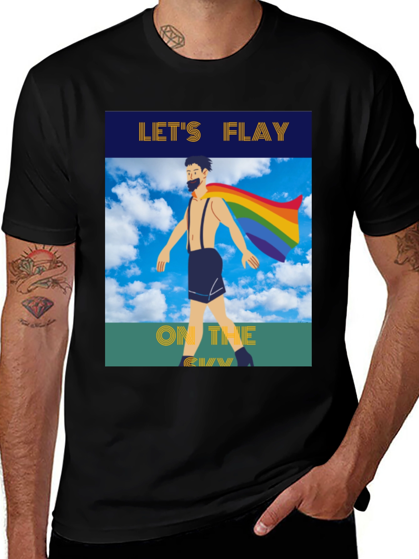 Lets Flay on the Gay T-Shirt Pride Tee