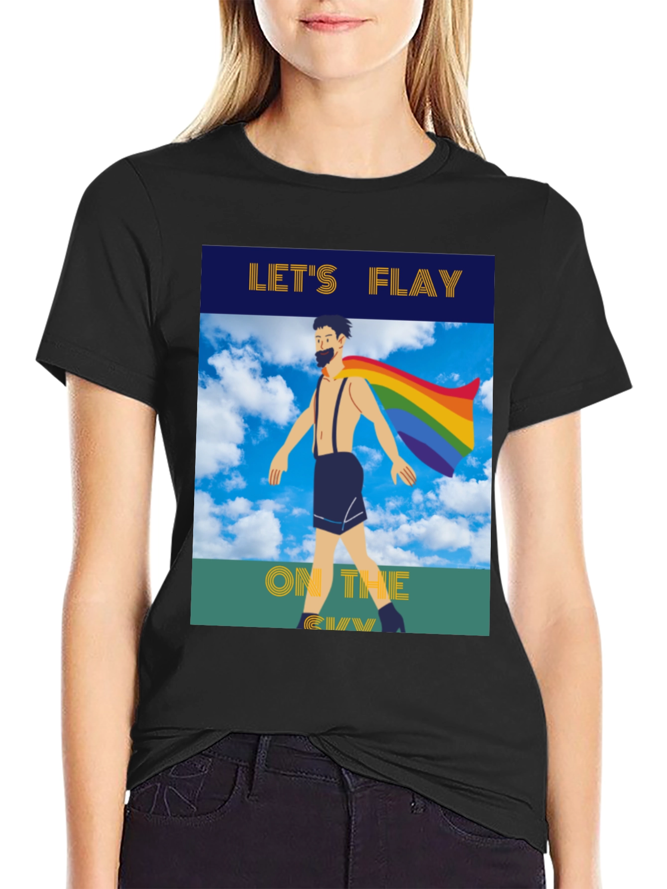 Lets Flay on the Gay T-Shirt Pride Tee