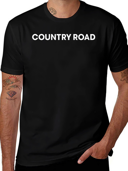 Country Road T-Shirt - Classic Black Tee