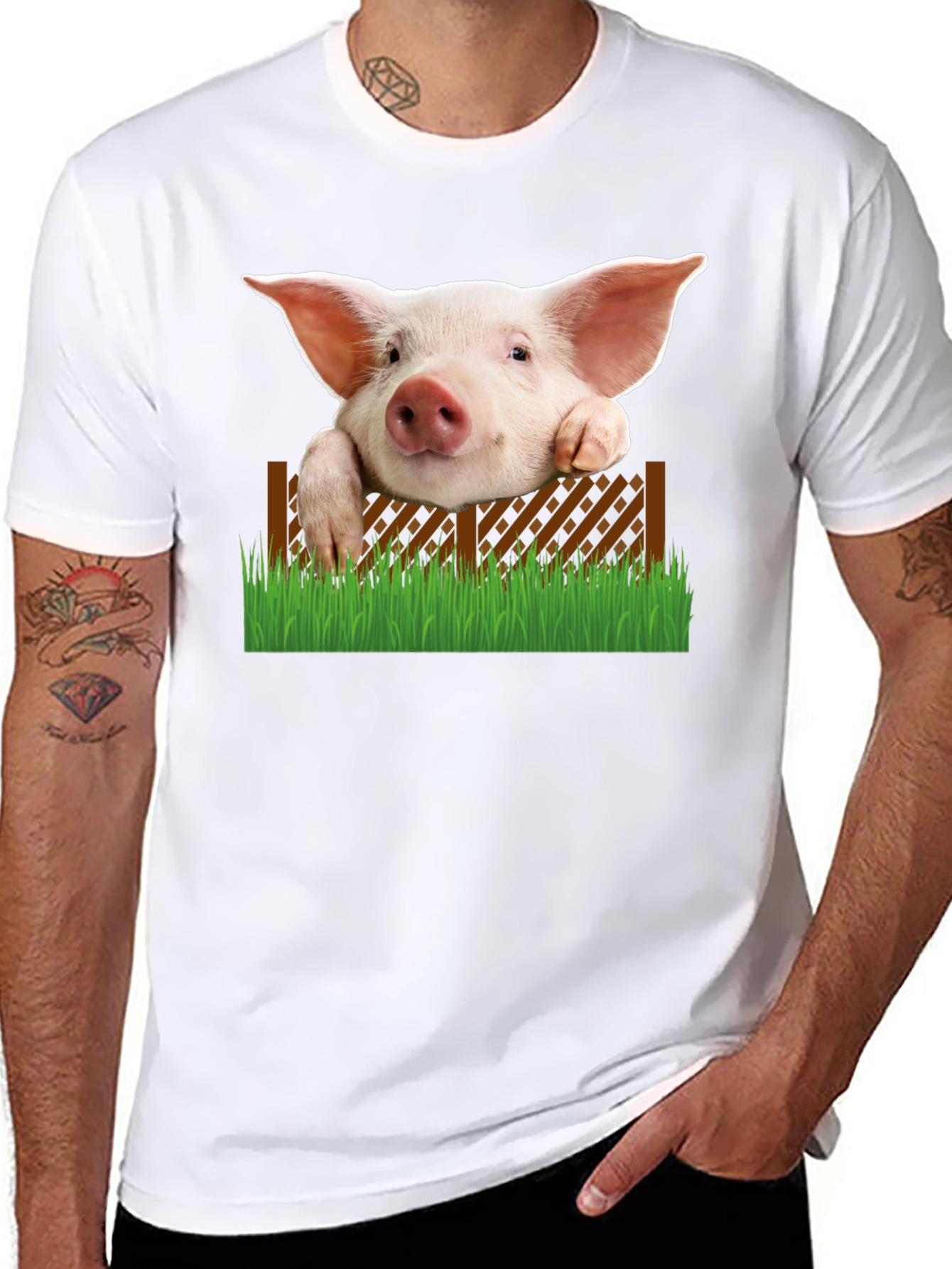 Cute Piglet T-Shirt - Farm Animal Tee