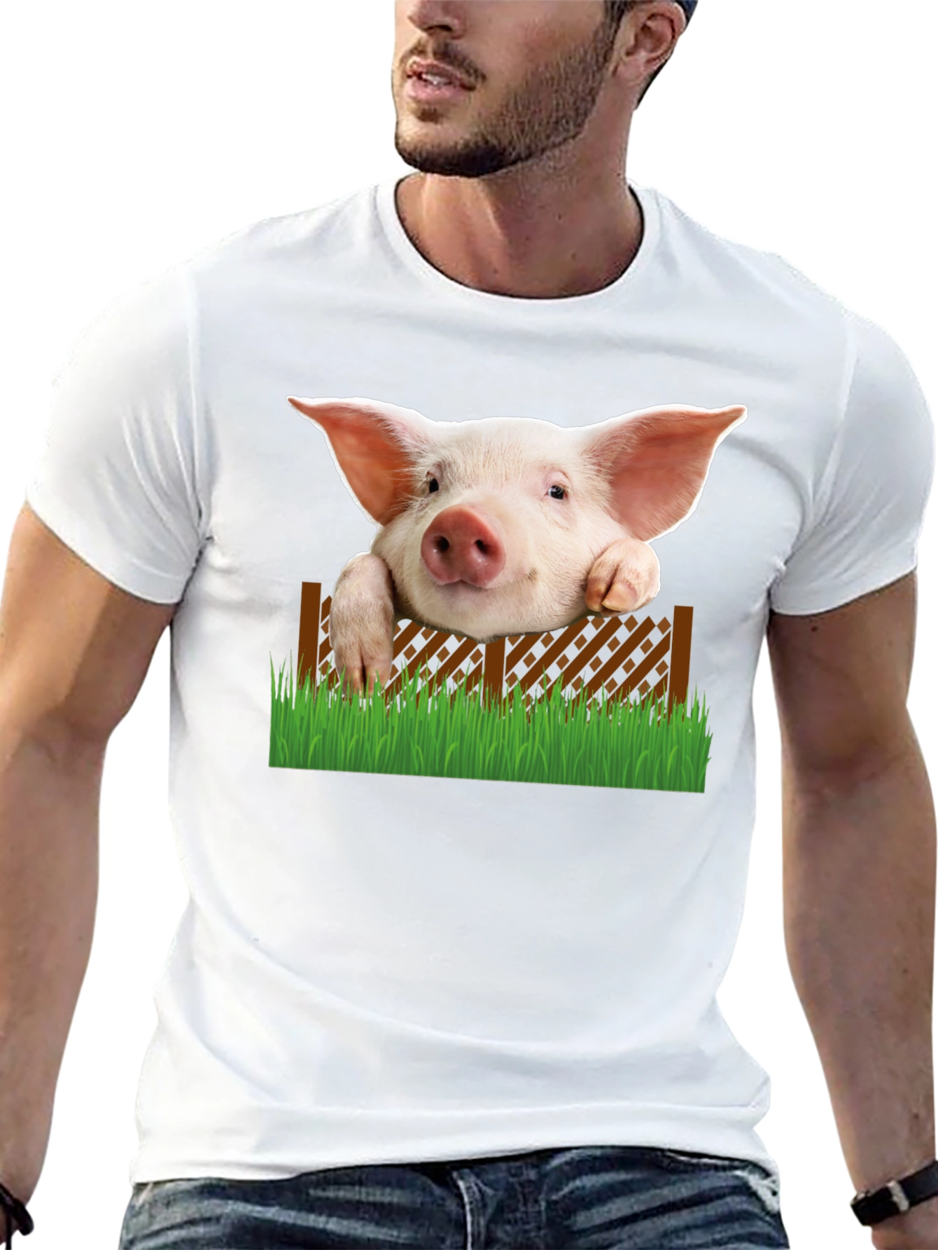 Cute Piglet T-Shirt - Farm Animal Tee