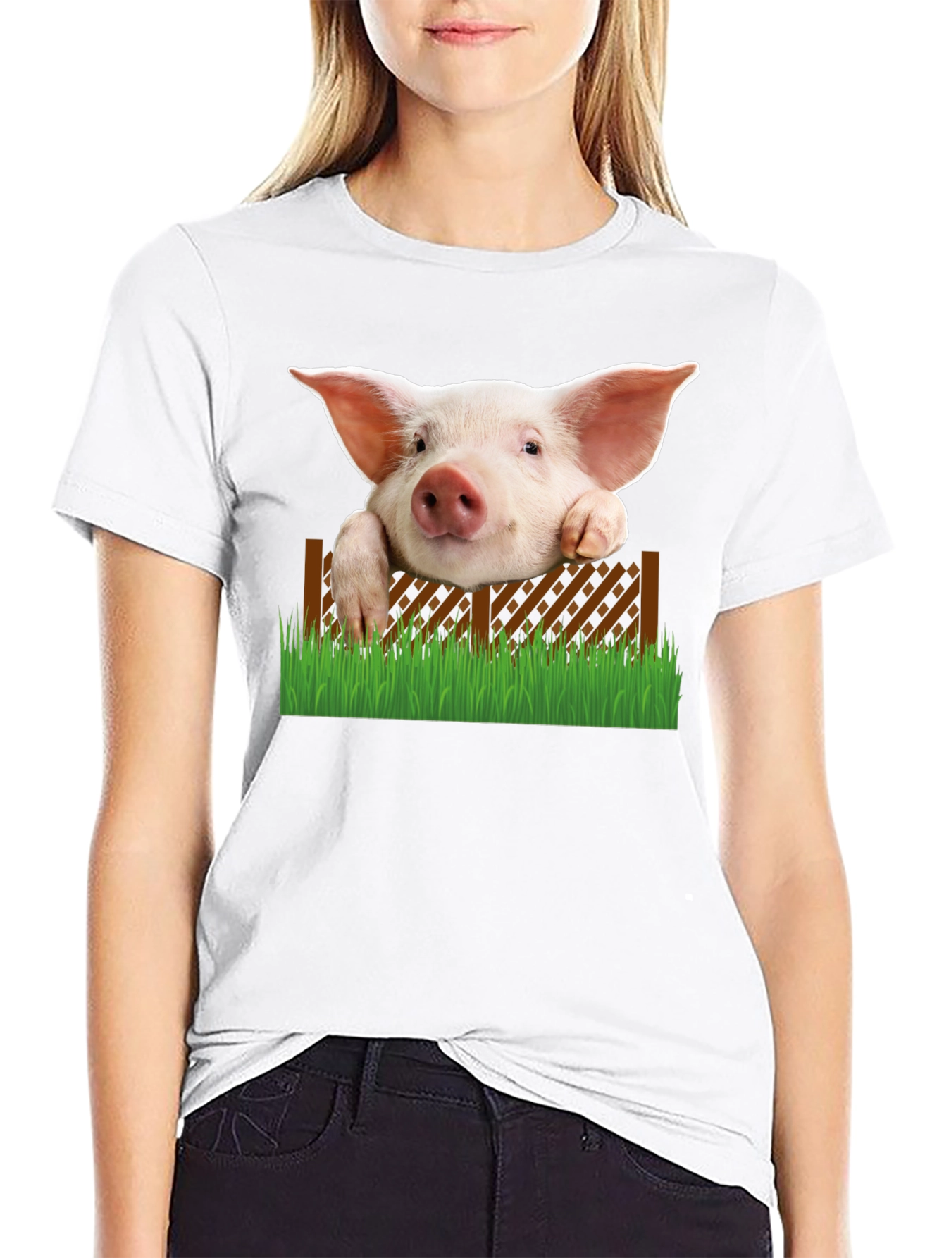 Cute Piglet T-Shirt - Farm Animal Tee