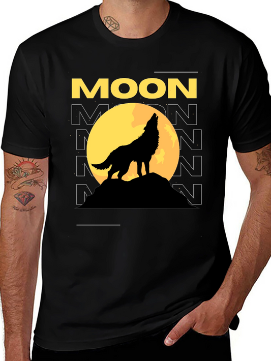 Wolf Moon Graphic Print Tee