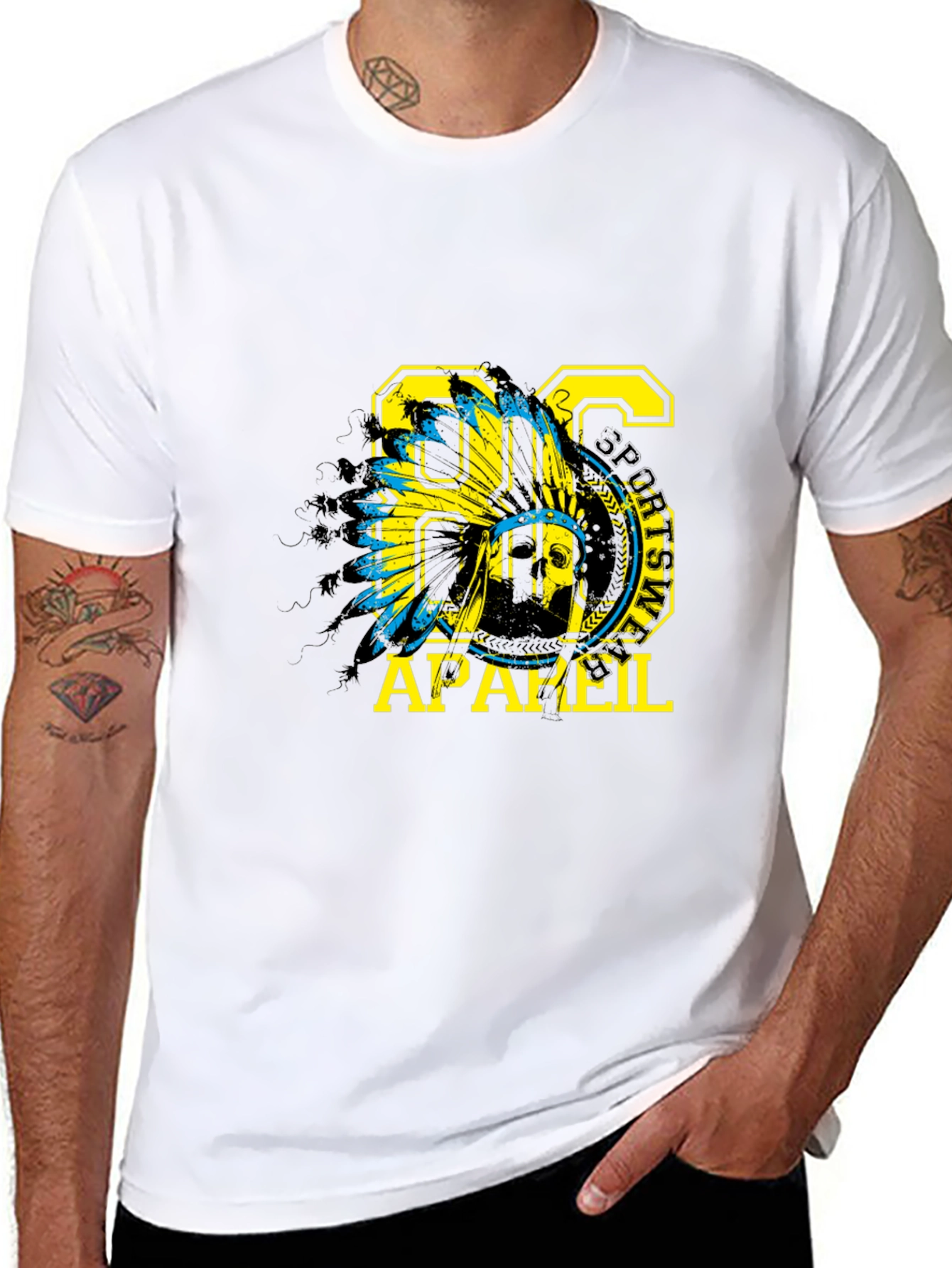Mens Black T-Shirt with 86 Apparel Graphic