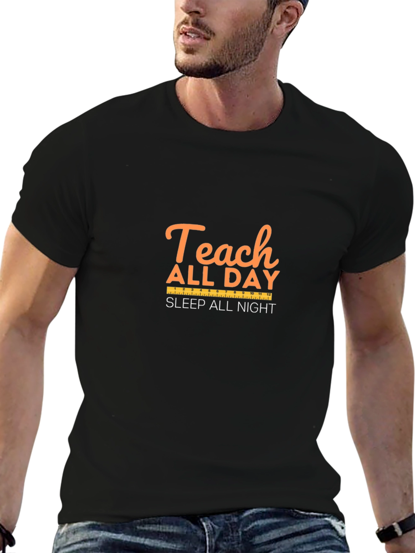 Teach All Day Sleep All Night Teacher T-Shirt