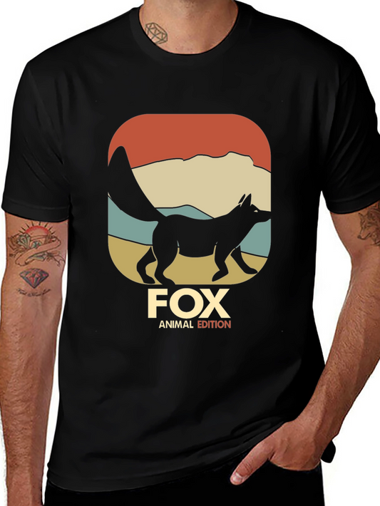Fox Animal Edition Black Graphic T-Shirt