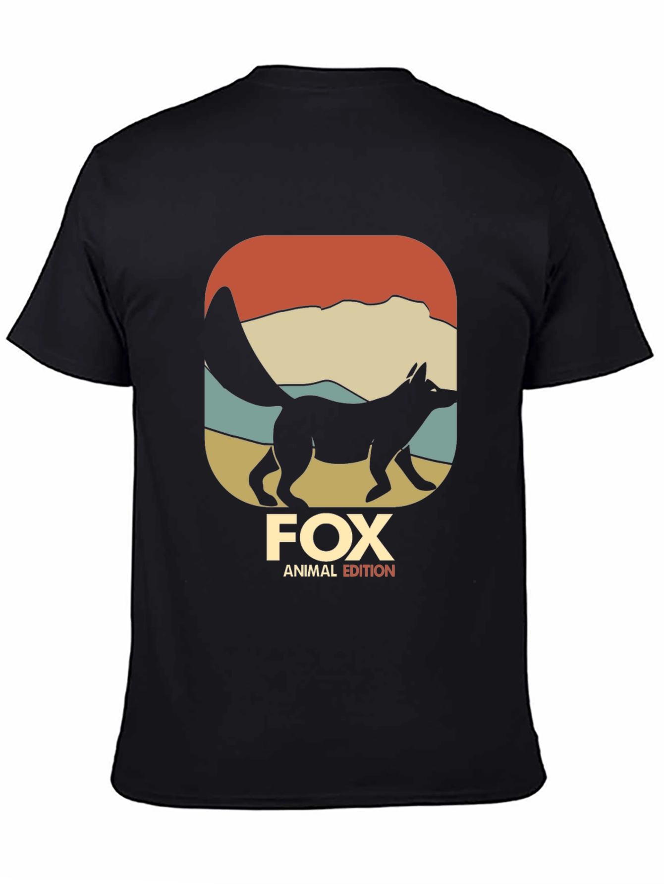 Fox Animal Edition Black Graphic T-Shirt