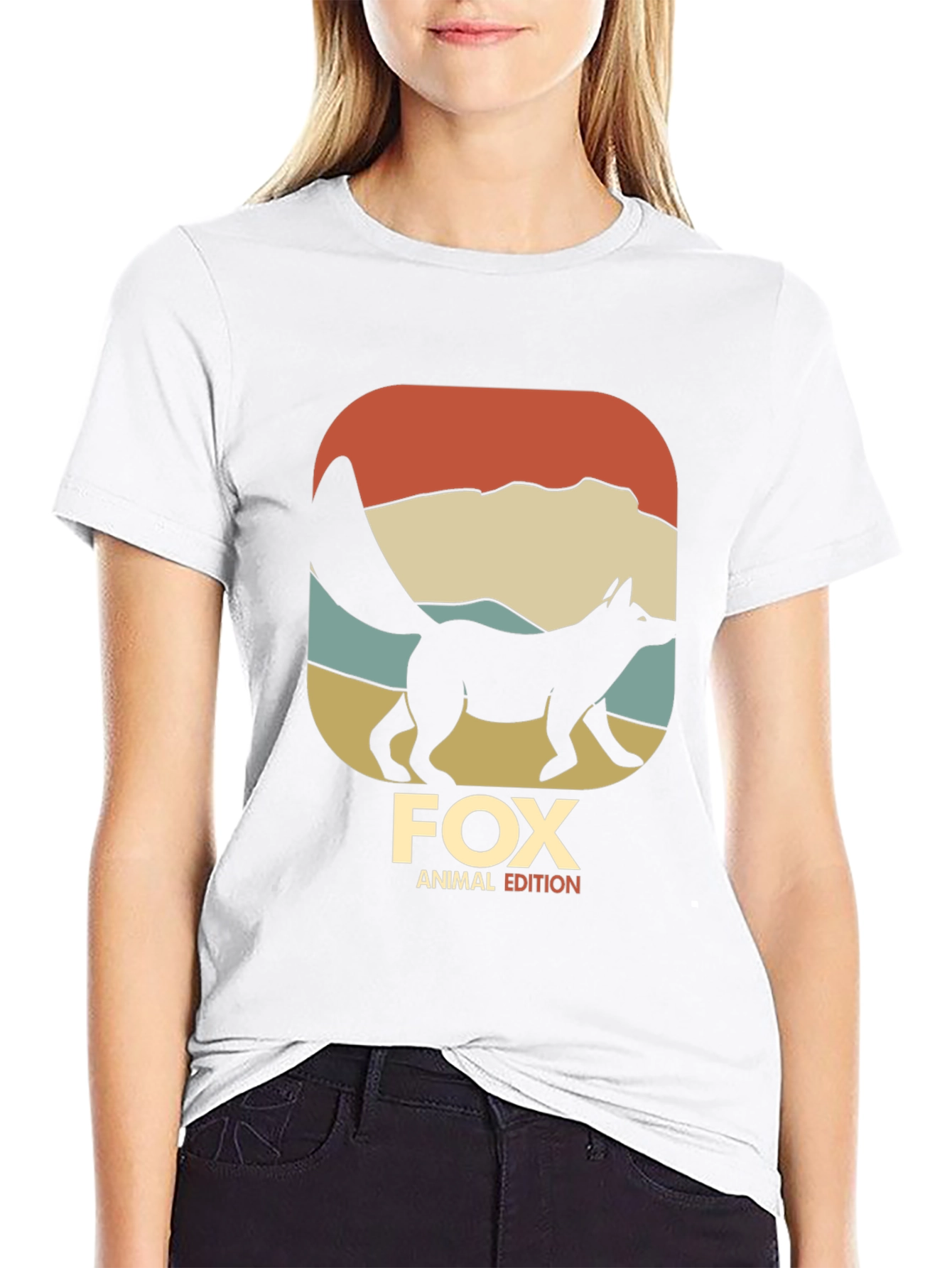 Fox Animal Edition Black Graphic T-Shirt