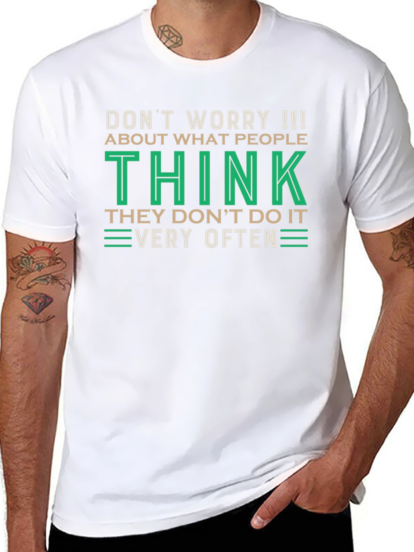Dont Worry What People Think Graphic T-Shirt