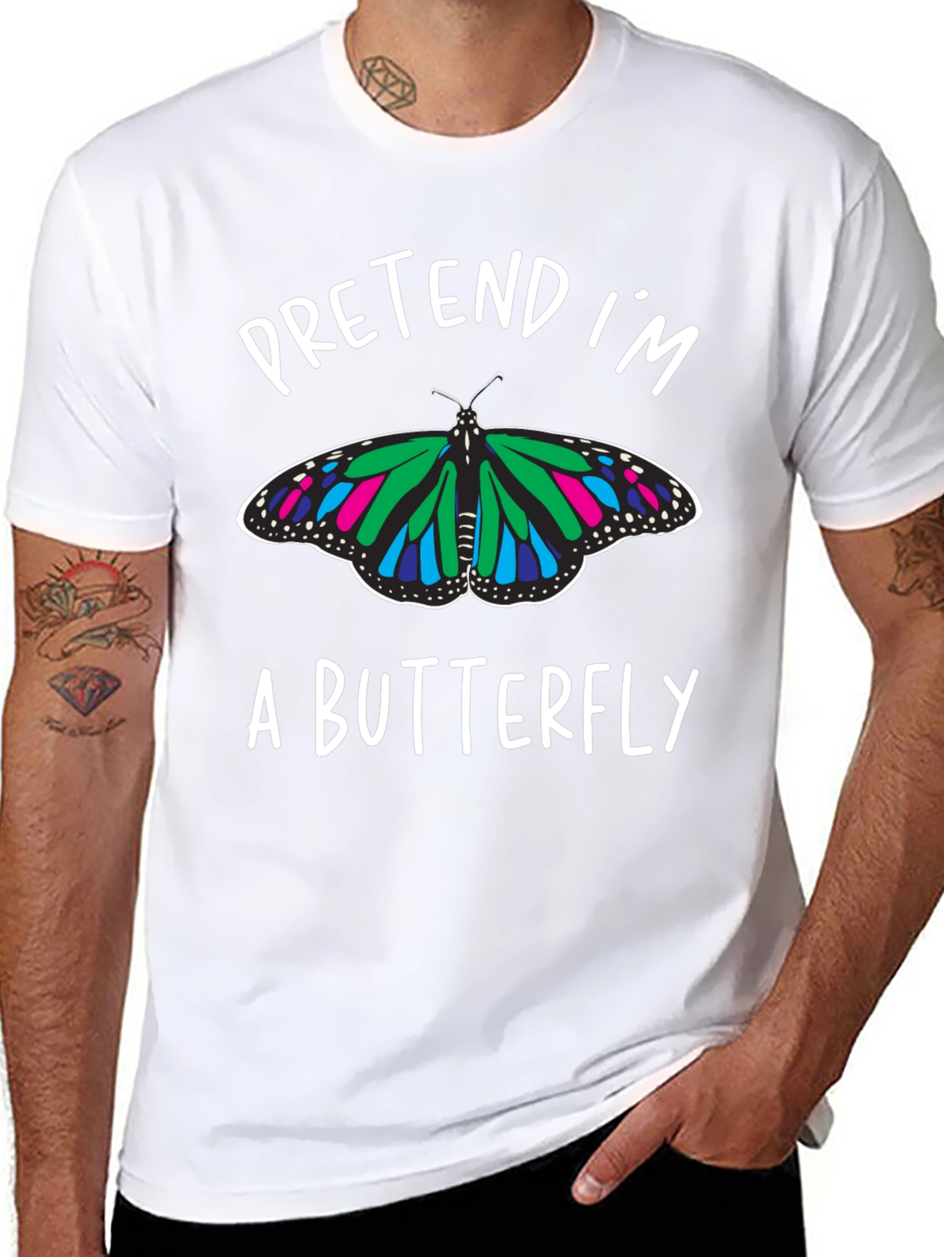 Pretend Im a Butterfly Graphic Tee