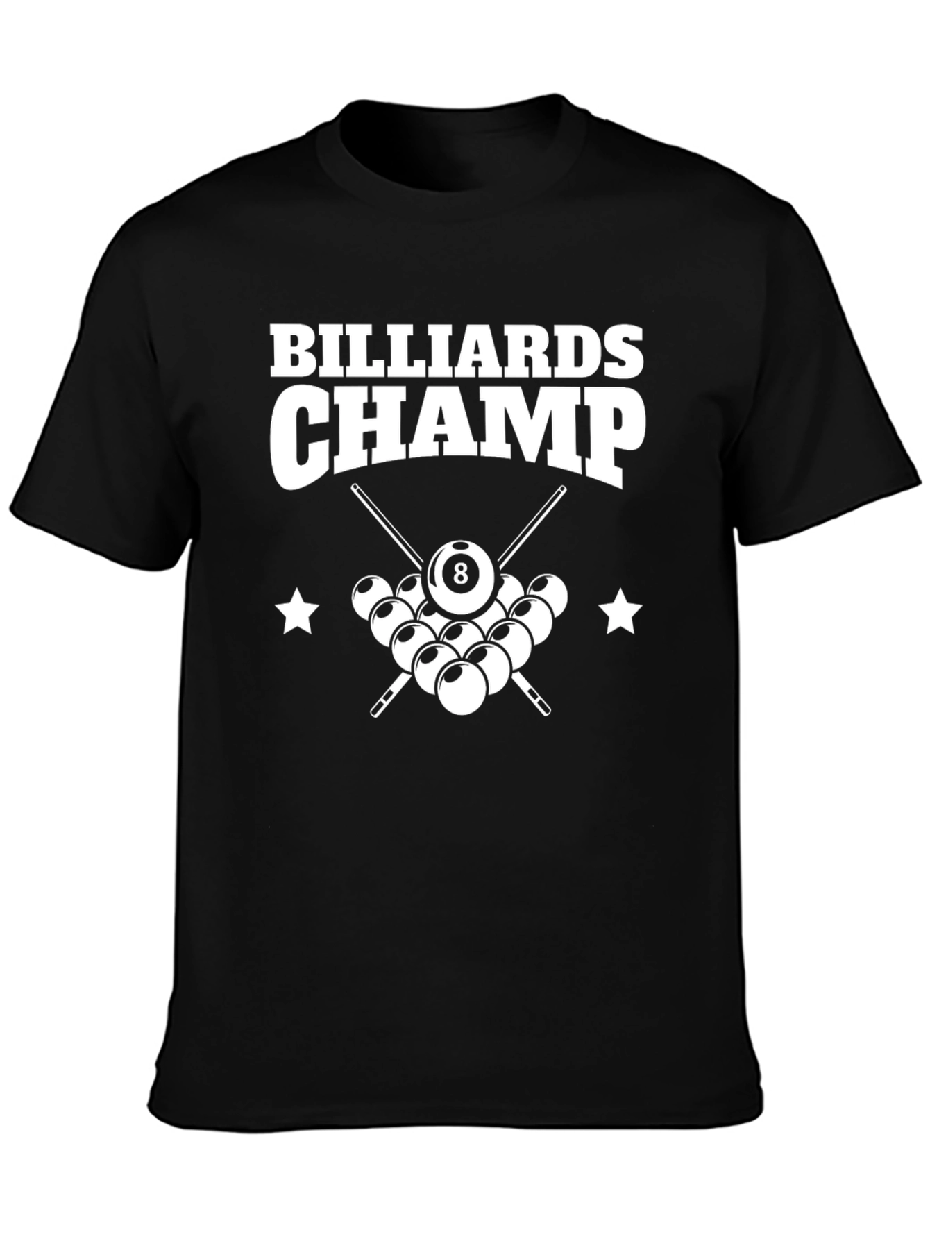 Billiards Champ Graphic T-Shirt - Pool Player Tee