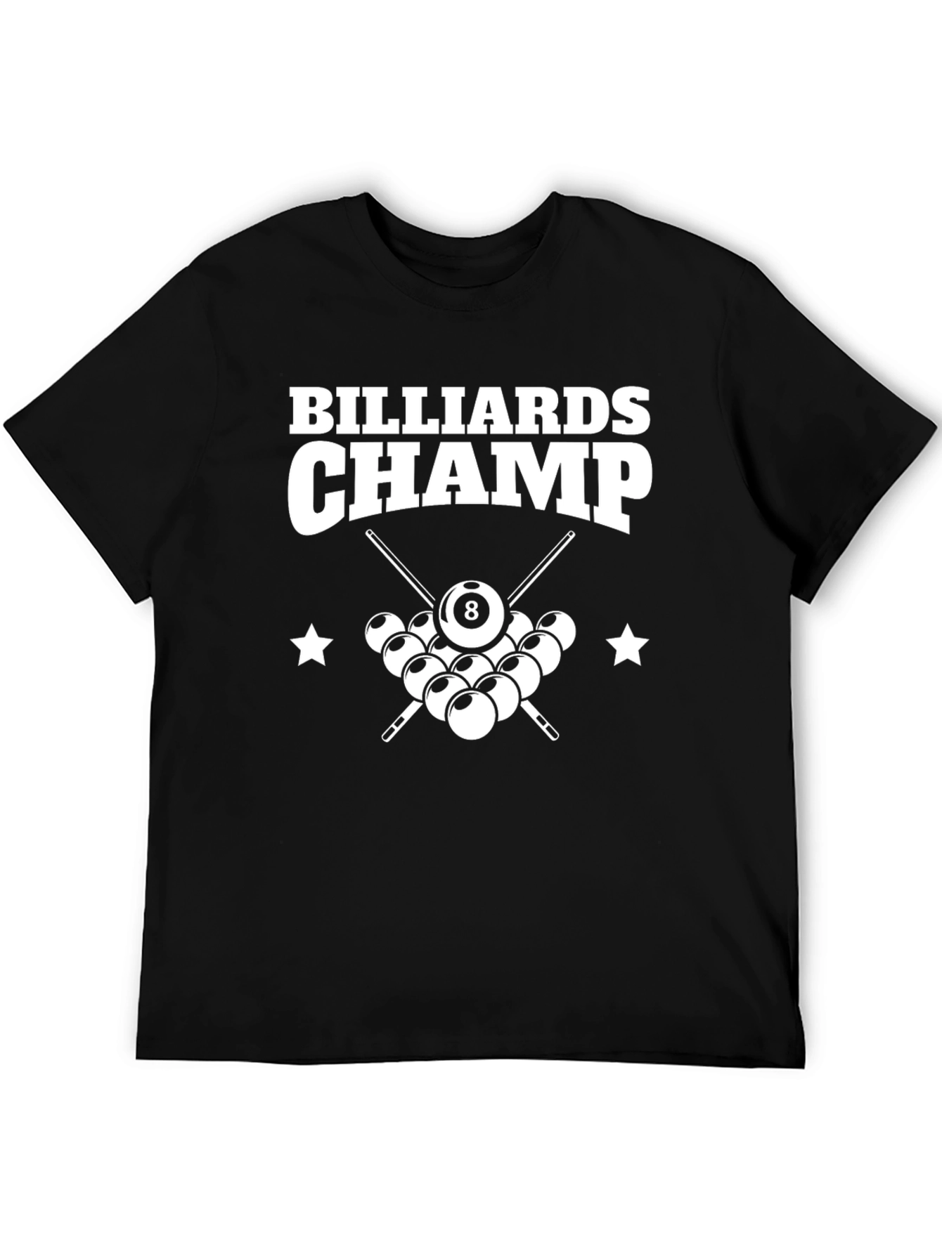Billiards Champ Graphic T-Shirt - Pool Player Tee