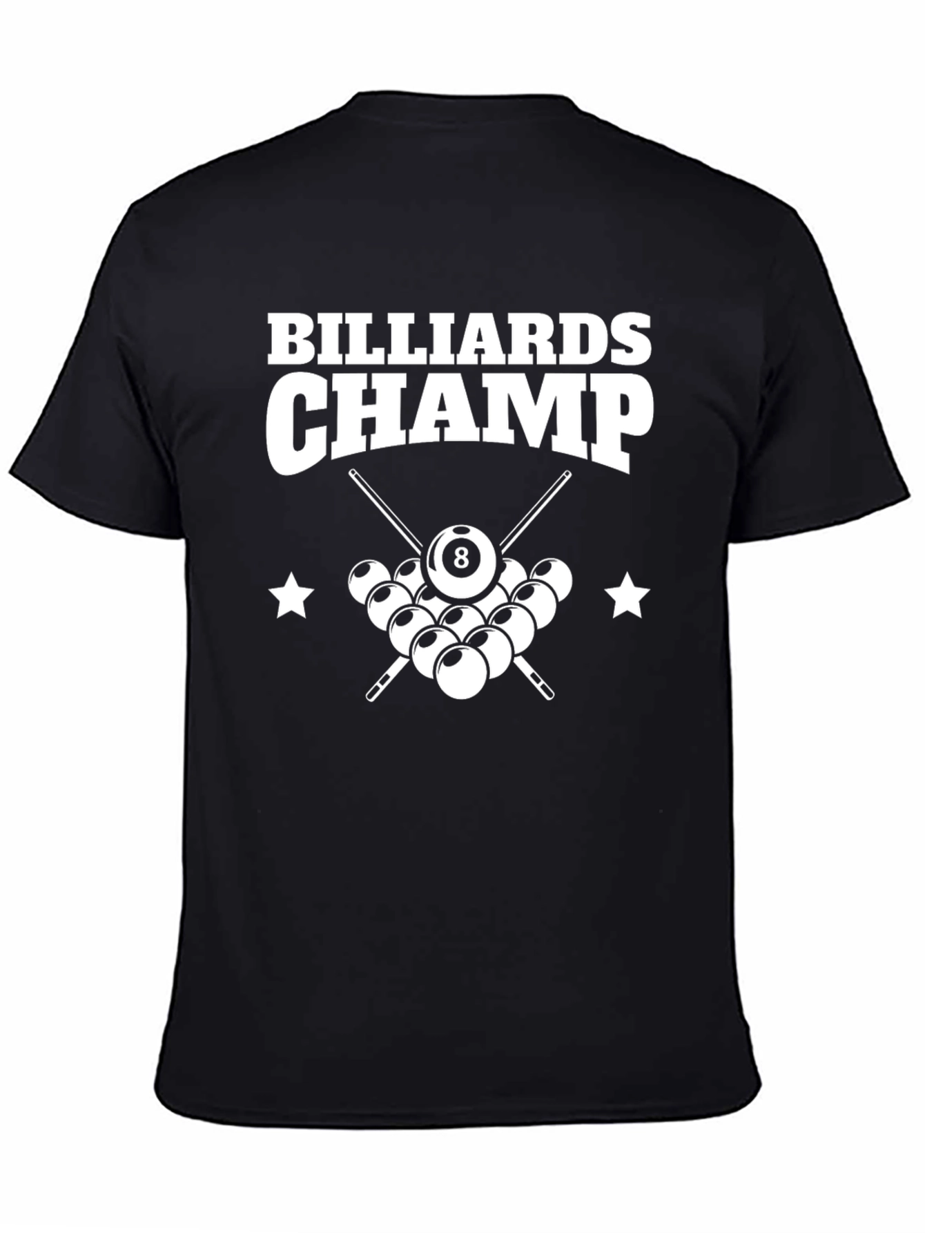 Billiards Champ Graphic T-Shirt - Pool Player Tee