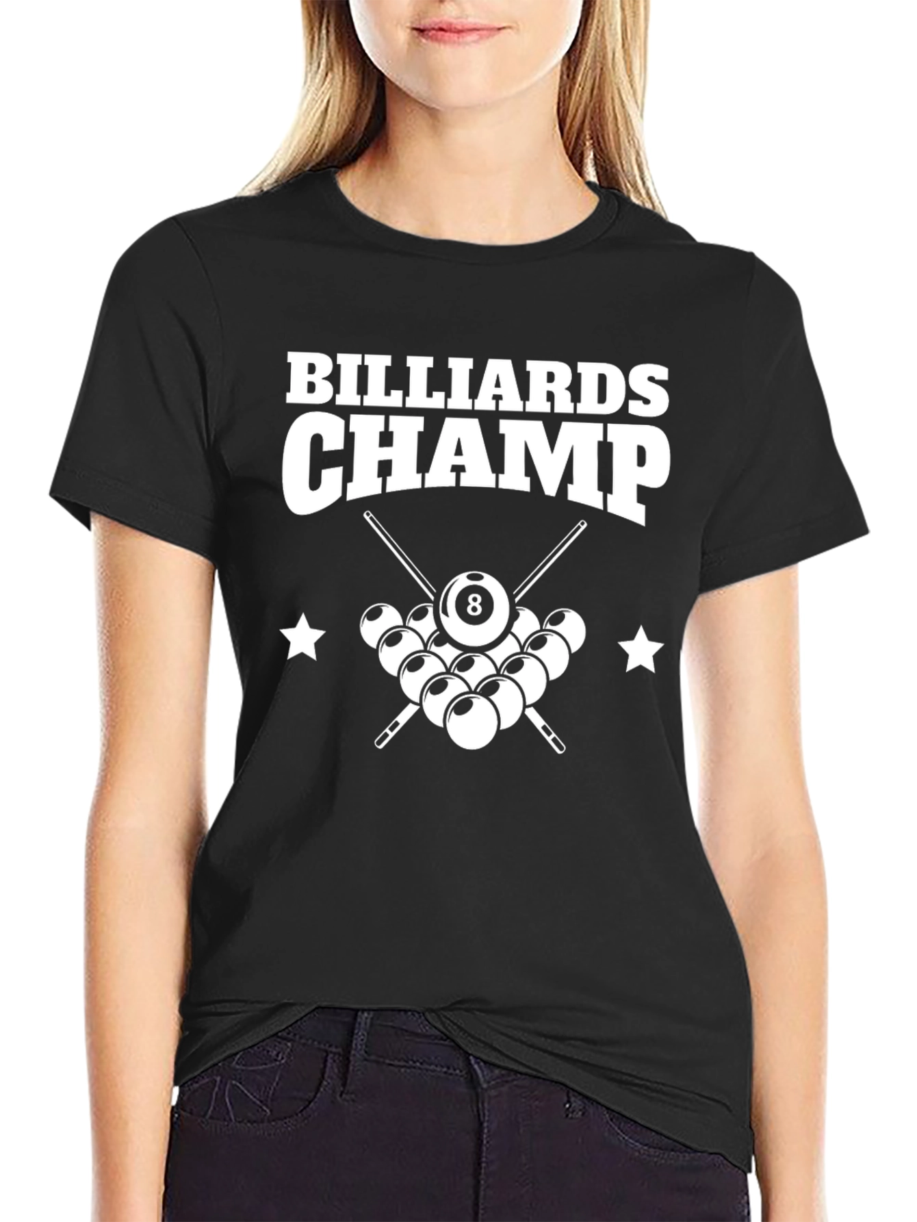 Billiards Champ Graphic T-Shirt - Pool Player Tee