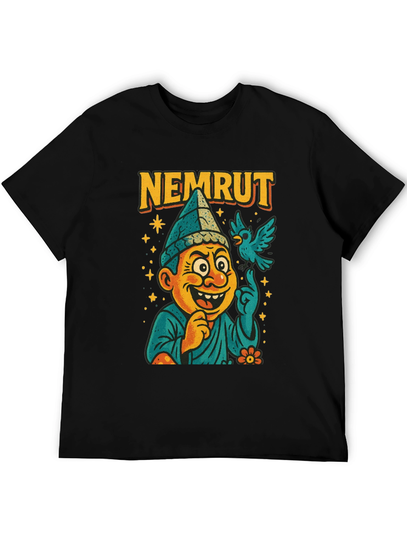 Nemrut Cartoon T-Shirt - Quirky Graphic Tee