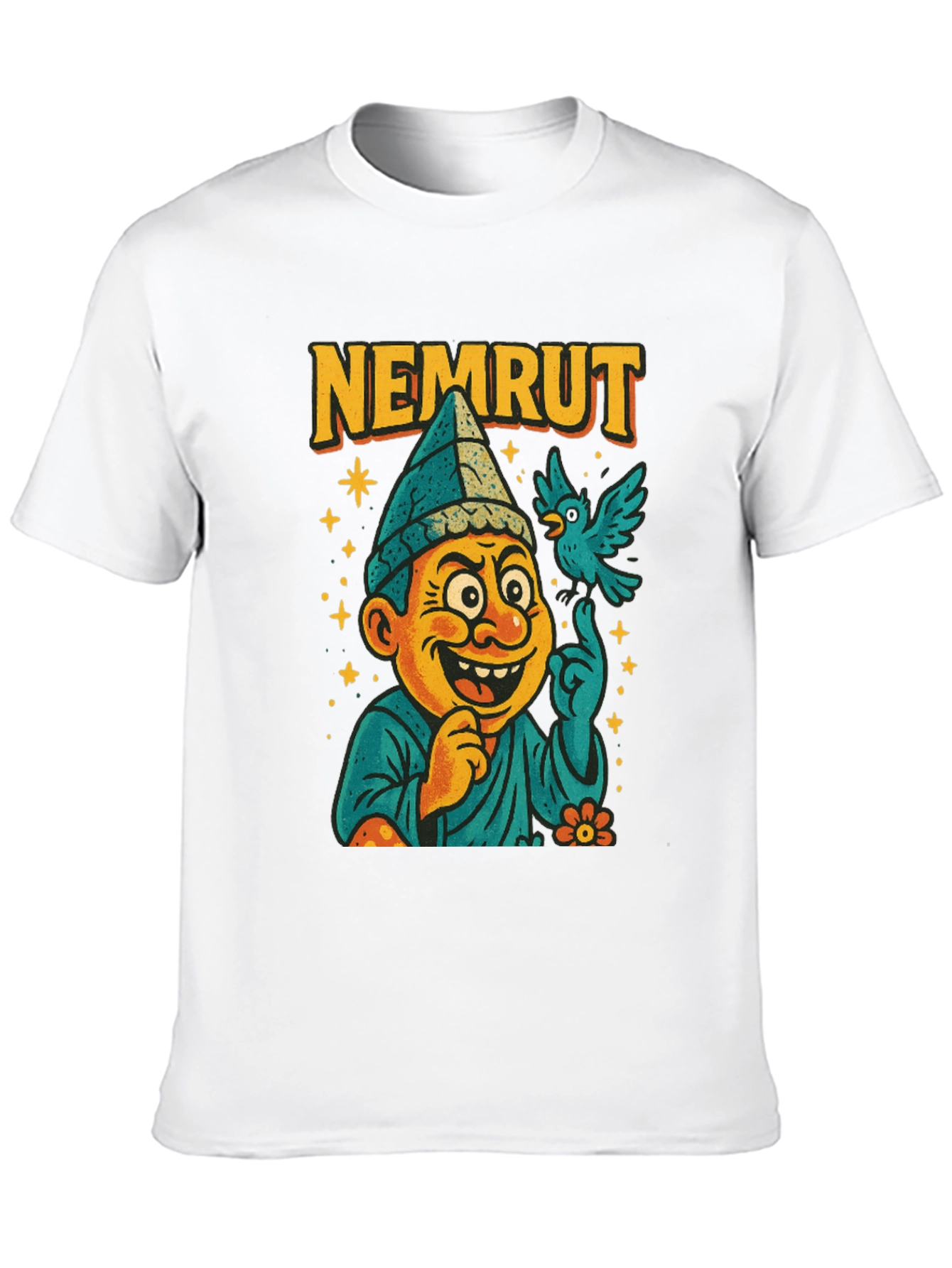 Nemrut Cartoon T-Shirt - Quirky Graphic Tee