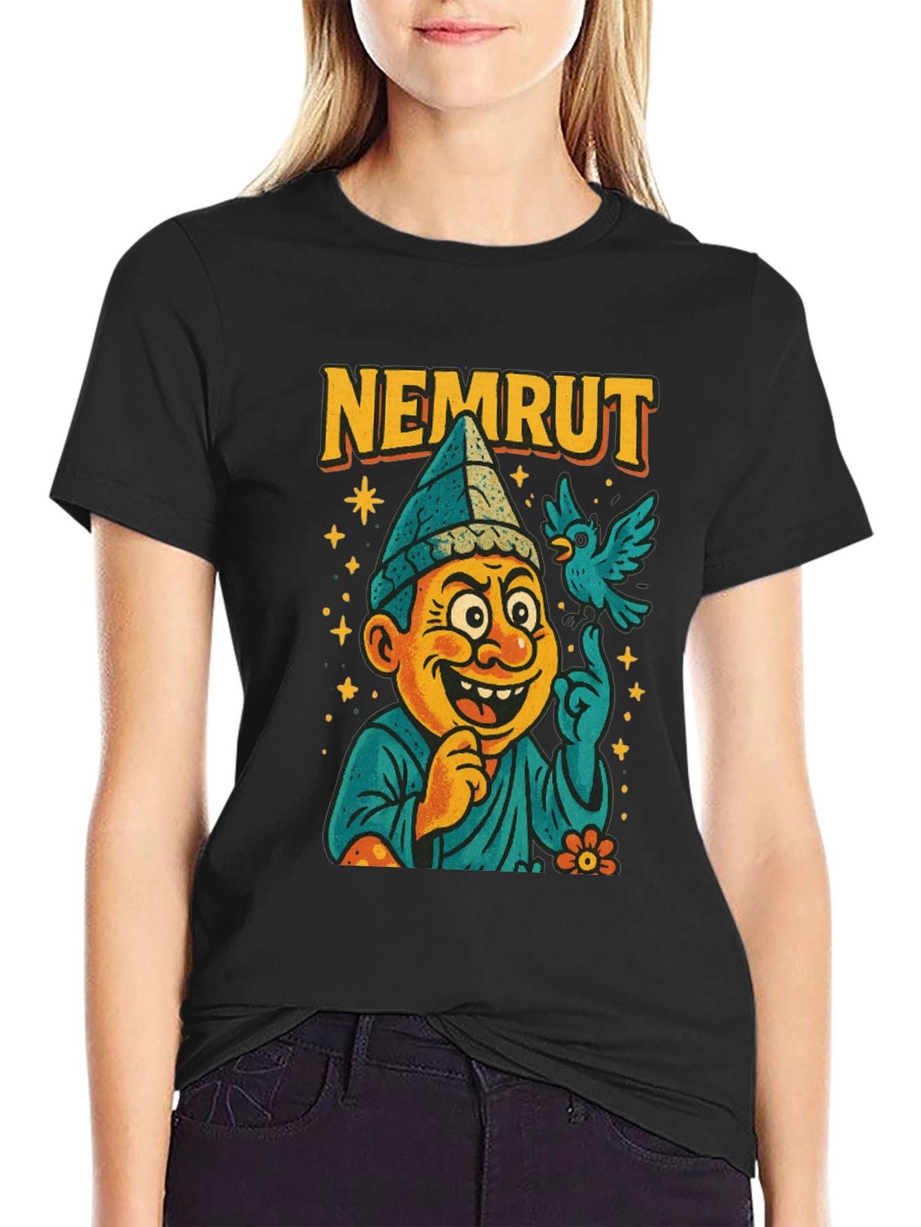 Nemrut Cartoon T-Shirt - Quirky Graphic Tee