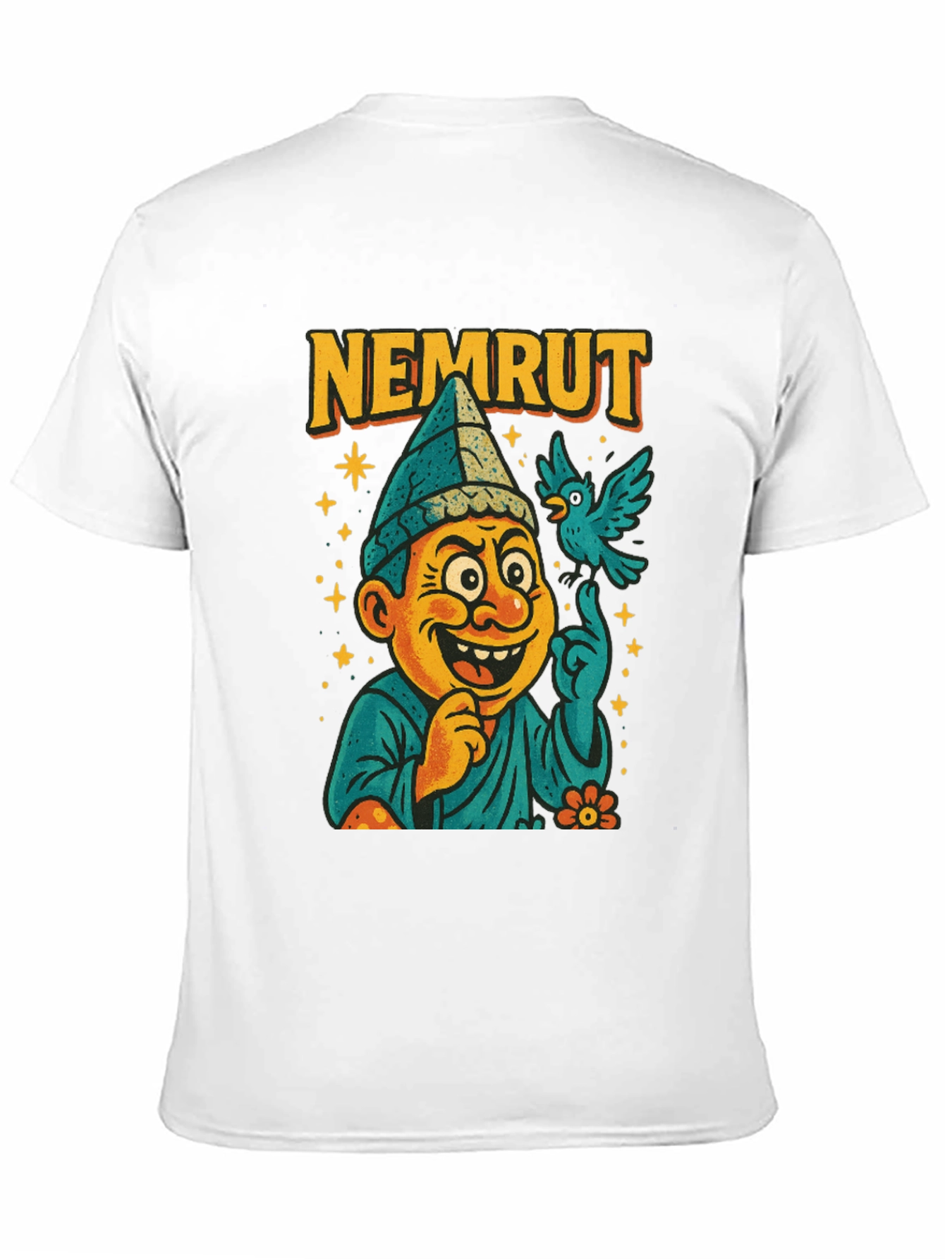 Nemrut Cartoon T-Shirt - Quirky Graphic Tee