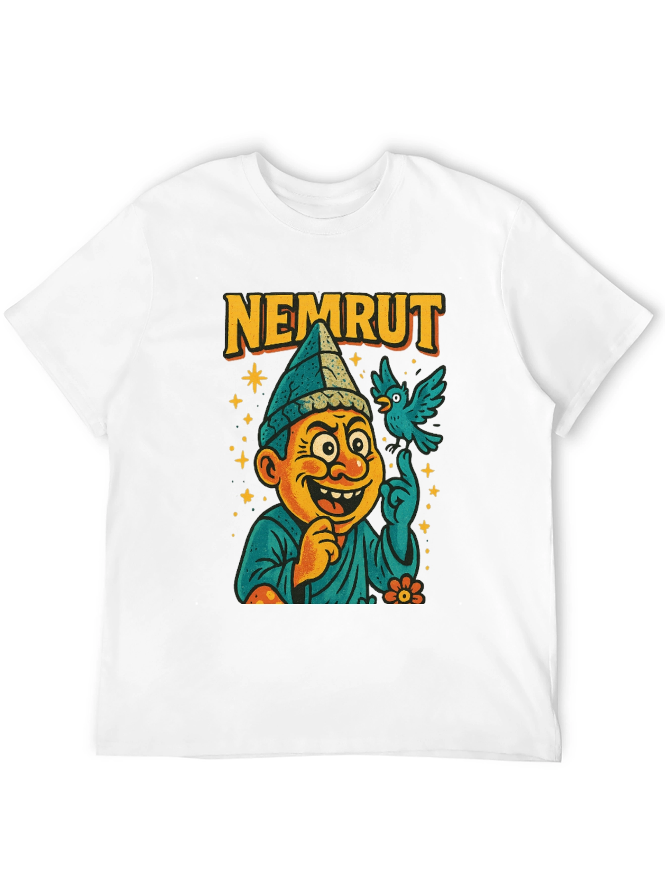 Nemrut Cartoon T-Shirt - Quirky Graphic Tee