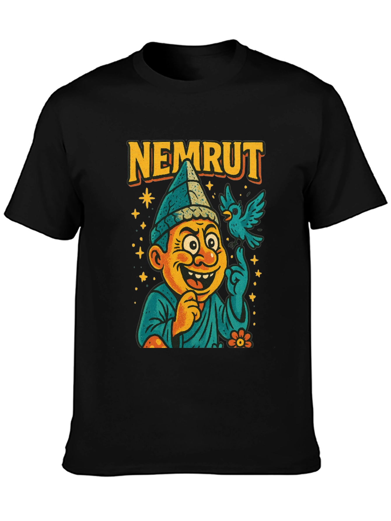 Nemrut Cartoon T-Shirt - Quirky Graphic Tee