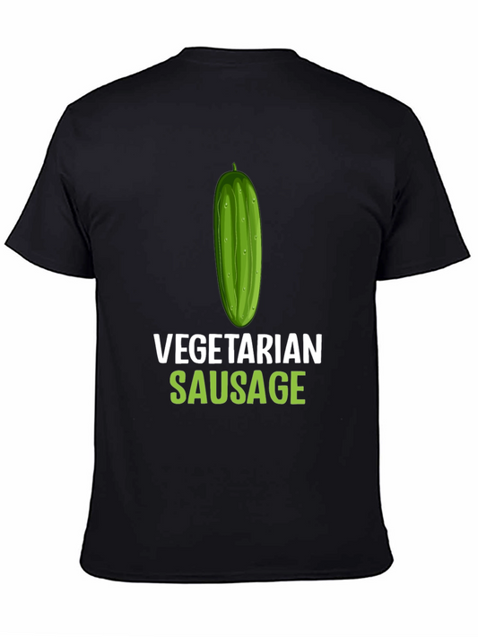 Vegetarian Sausage T-Shirt - Funny Vegan Tee