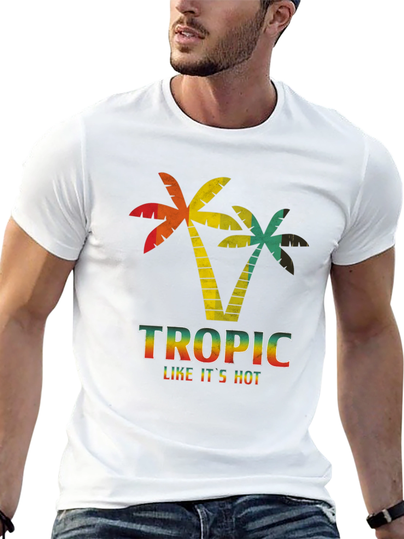 Tropical Palm Tree T-Shirt - Vacation Ready