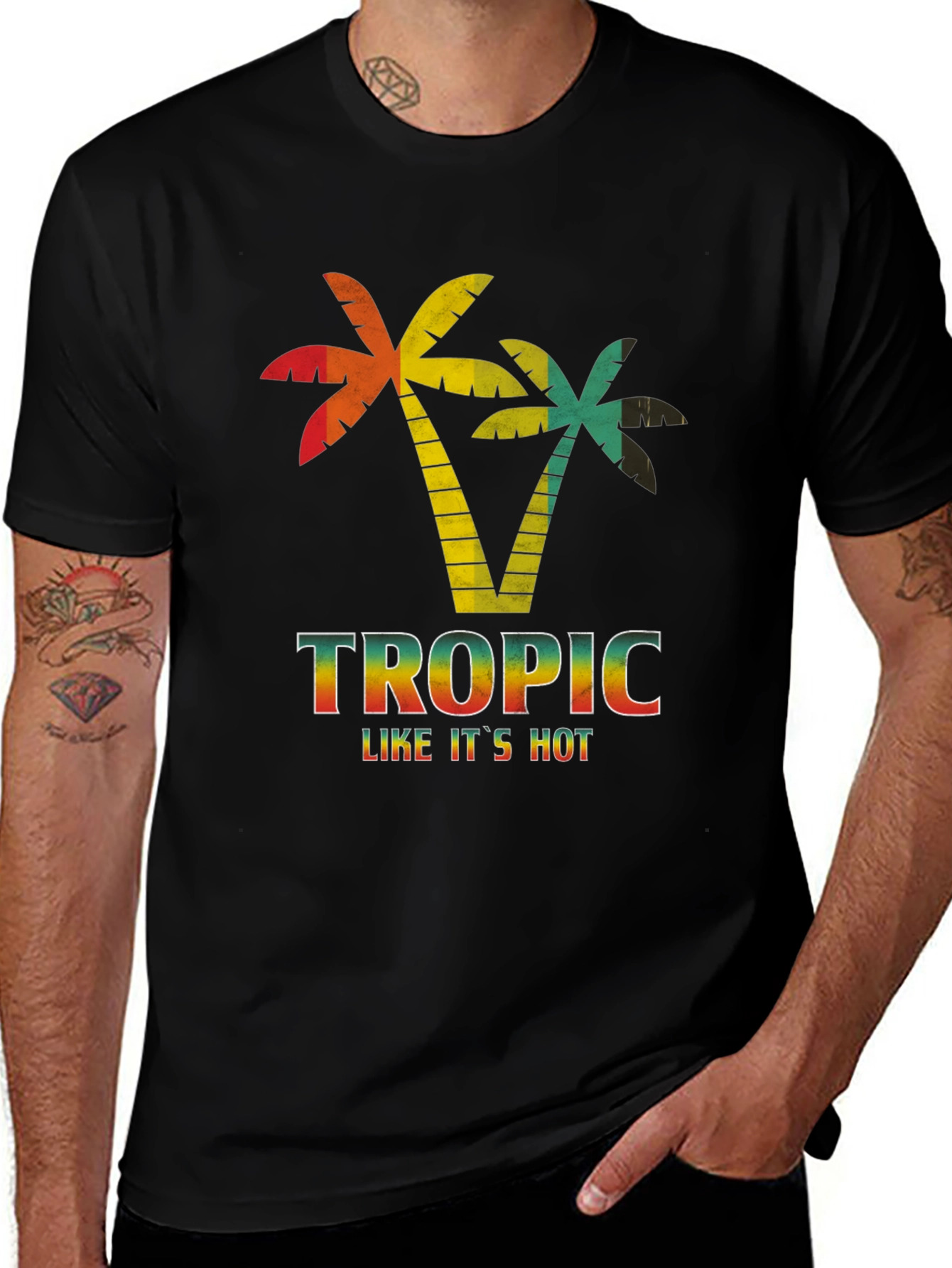 Tropical Palm Tree T-Shirt - Vacation Ready