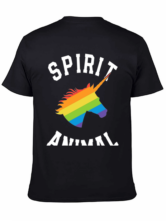 Unicorn Spirit Animal T-Shirt - Rainbow Pride