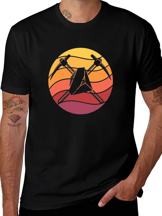 Sunset Miner T-Shirt - Black Cotton Blend