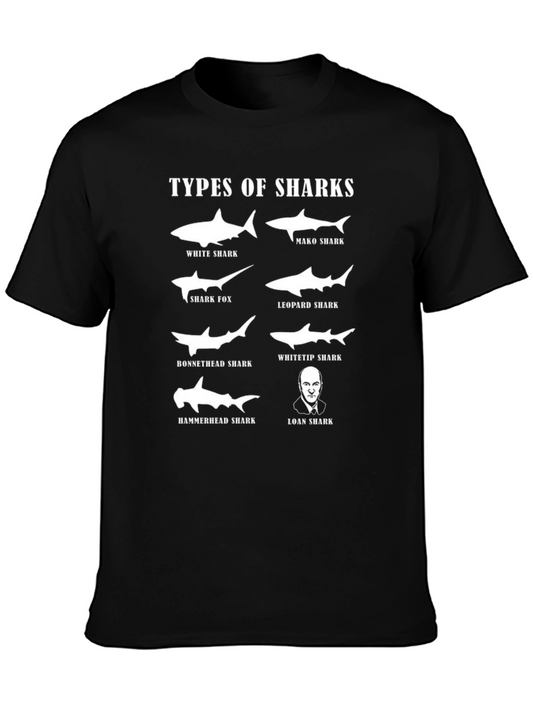Types of Sharks Graphic T-Shirt