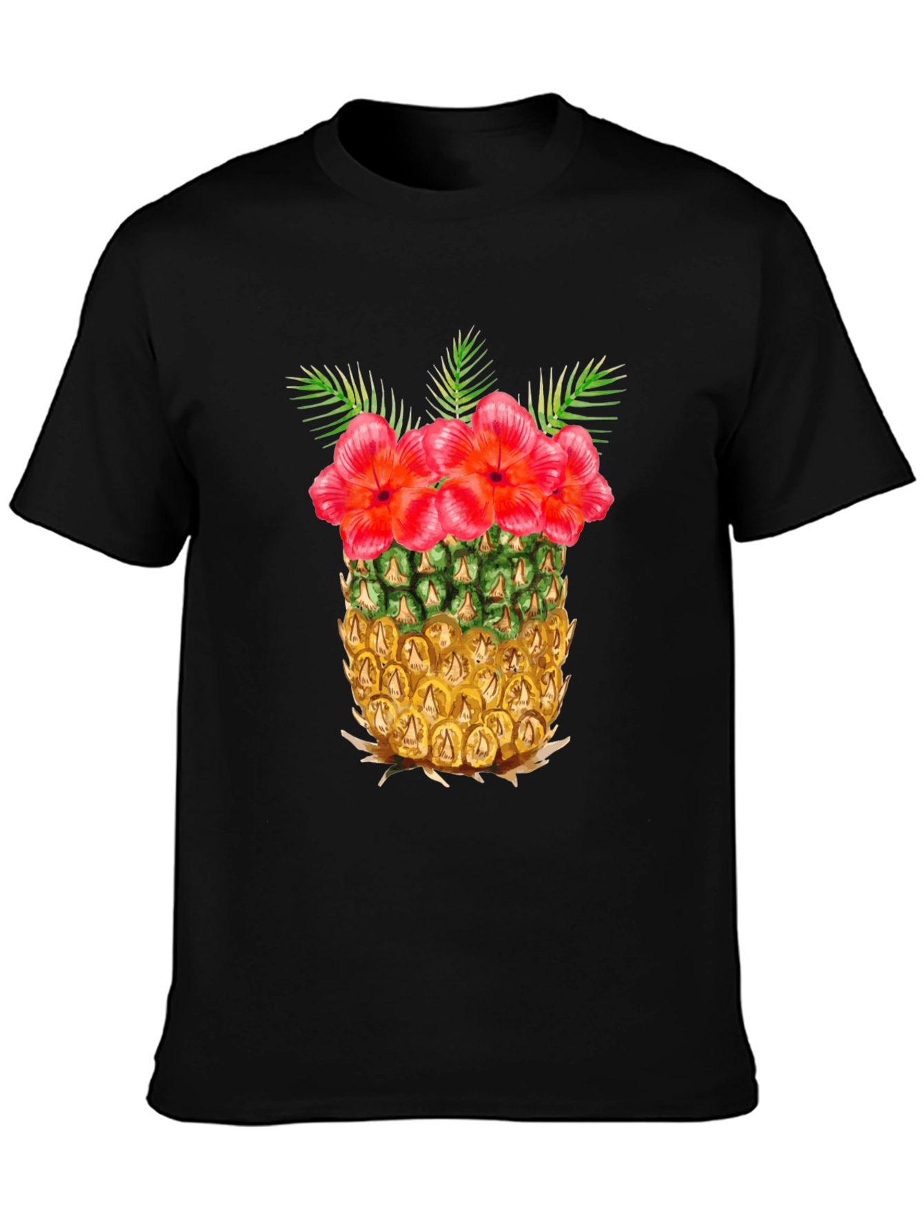 Tropical Pineapple Floral T-Shirt