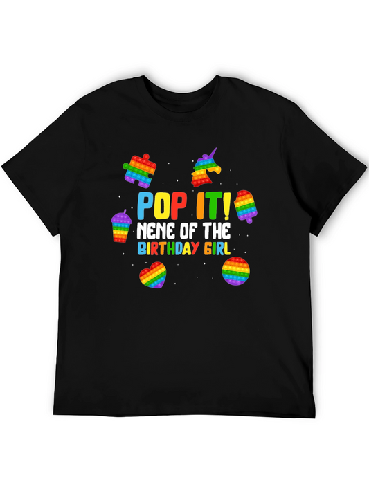 Pop It! Nene of the Birthday Girl Black T-Shirt