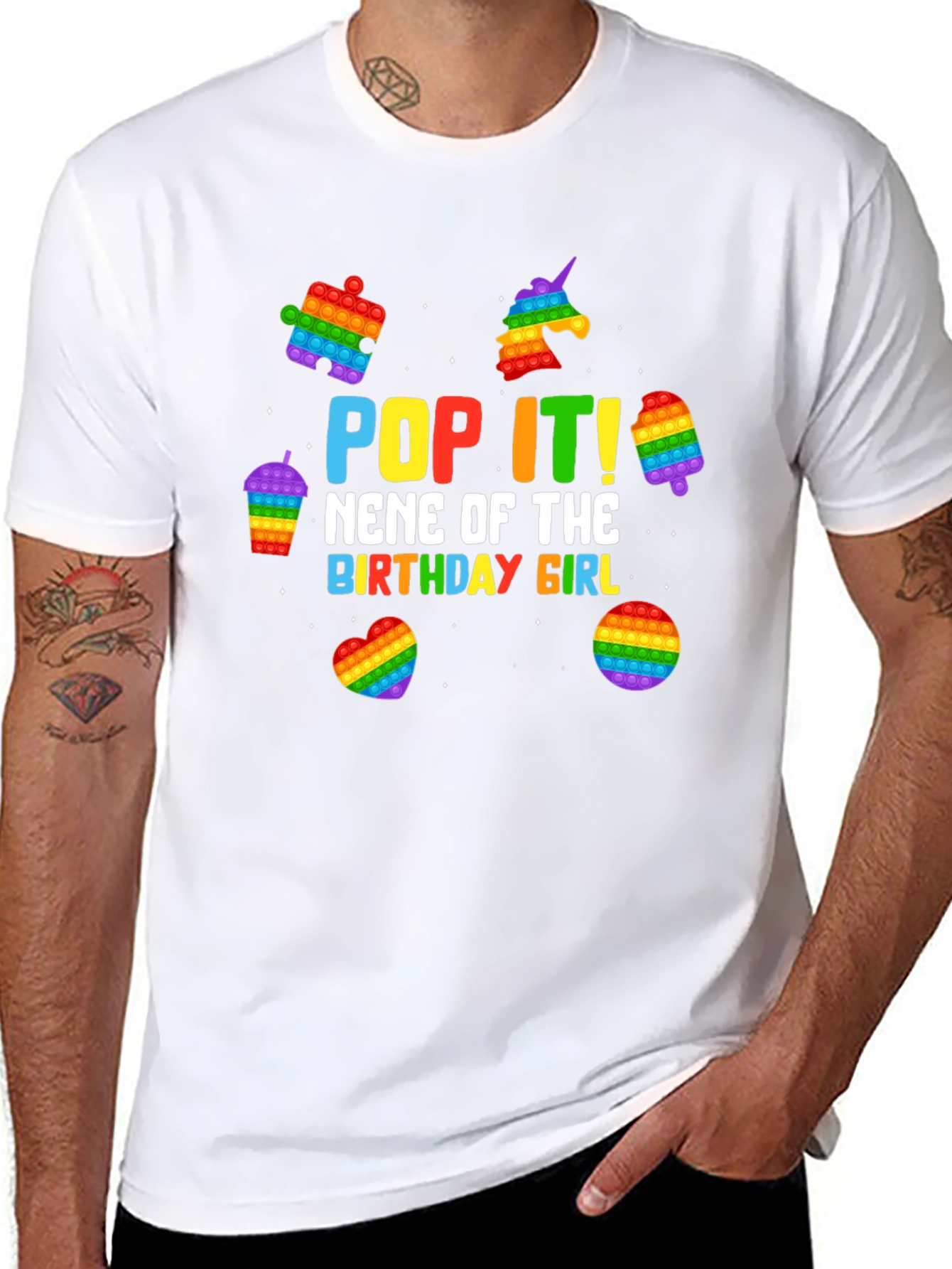 Pop It! Nene of the Birthday Girl Black T-Shirt