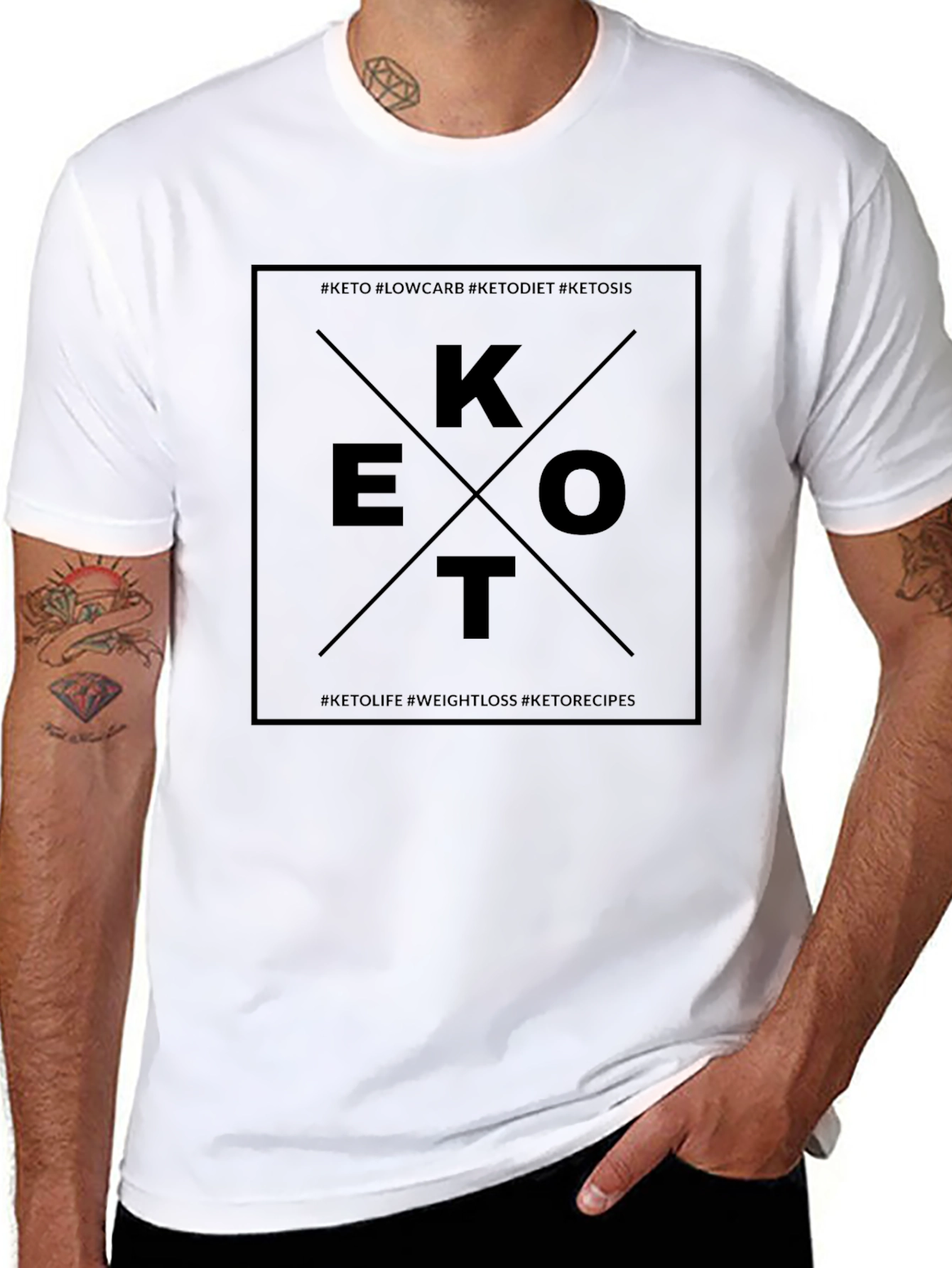 Keto Diet T-Shirt - Low Carb Ketogenic Lifestyle Tee