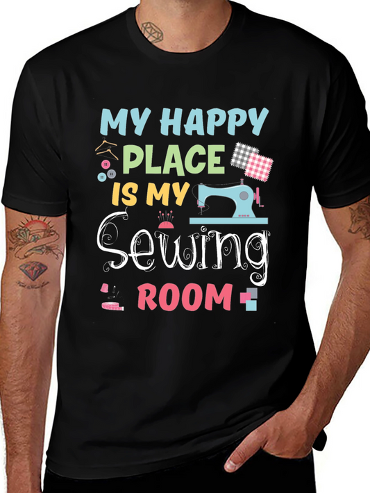 My Happy Place is My Sewing Room T-Shirt
