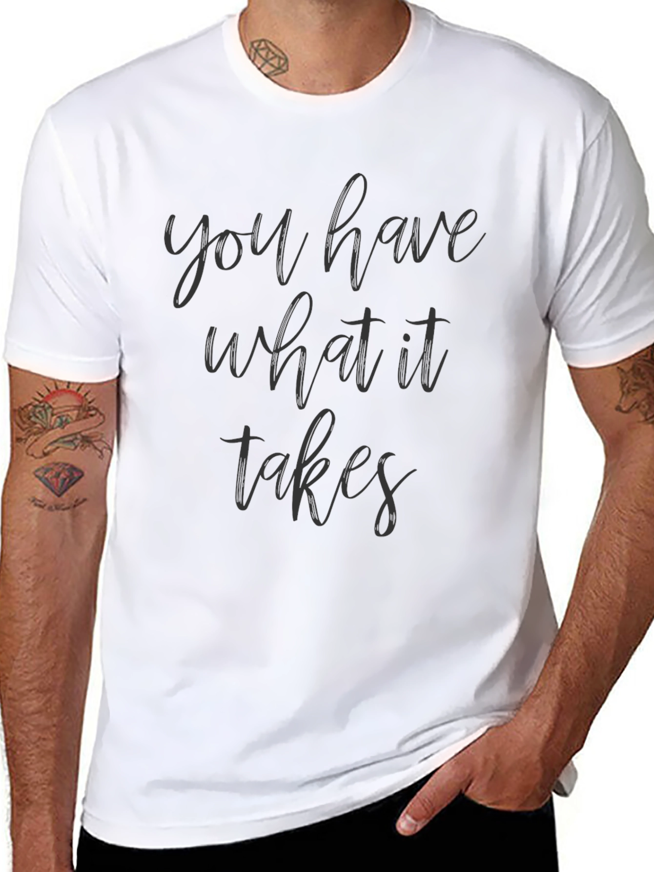 Motivational You Have What It Takes Black Tee